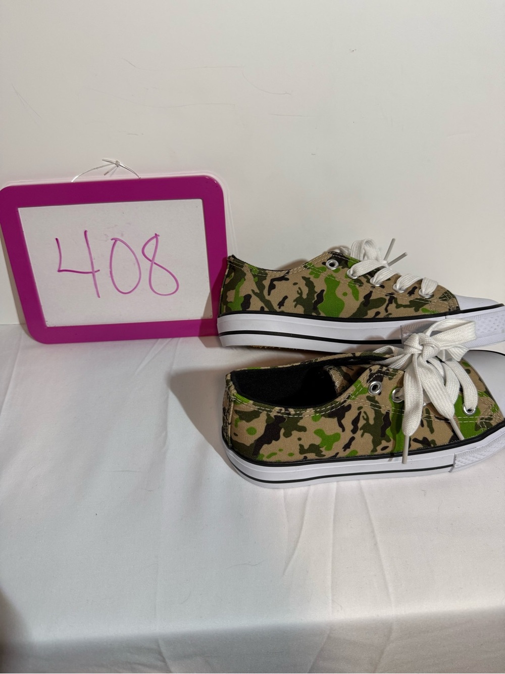 American Exchange Kids Camo Sneakers - Green & Brown